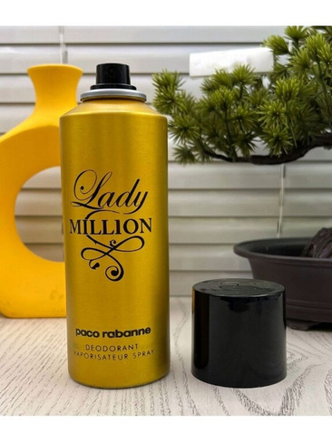 Женский парфюмированный дезодорант Lady Million, 200 мл