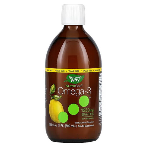 Омега-3 Nature's Way со вкусом лимона, 500 мл