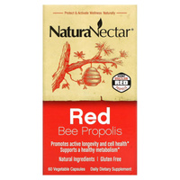 Красный Пчелиный Прополис NaturaNectar,60 вегетарианских капсул