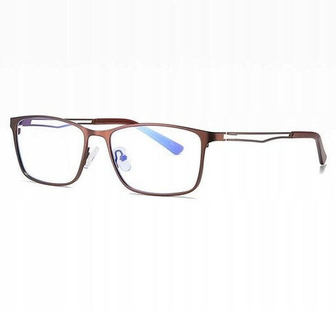 Мужские прозрачные очки с фильтром синего света и компьютером., STYLION