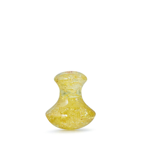 Crystallove Amber Collection лимонно-янтарный гриб для массажа лица, 1 шт.