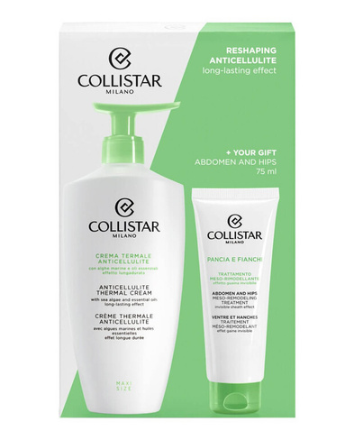 Подарочный набор Collistar Anti-Cellulite Remodeling Thermal Cream, 2 предмета