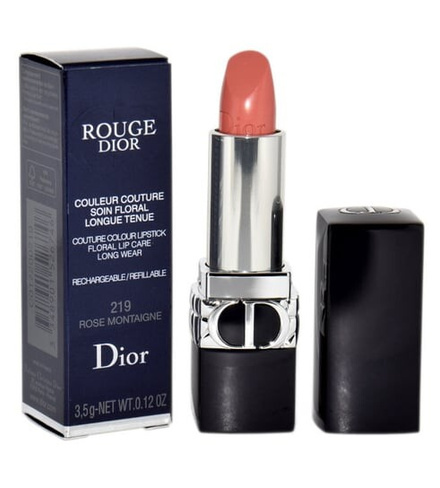 Г, многоразового использования Dior, Rouge, Lipstick 219 Rose Montaigne Satin Lipstick, 3,5