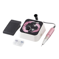 Фрезерный станок для ногтей Cosmetics Zone 85 Вт Master Power II - черный и белый с розовой ручкой, Inna marka