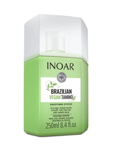 Бразильское веганское танино, веганское средство для выпрямления волос, танинопластика, 250 мл Inoar