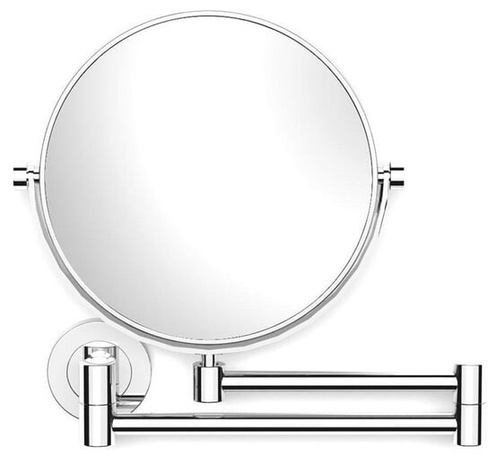 Зеркало для макияжа круглое настенное передвижное, хром STELLA 22.01150, Inna marka, серебро