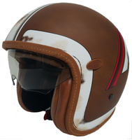 Шлем мотоциклетный Premier DO BOS BM, коричневый