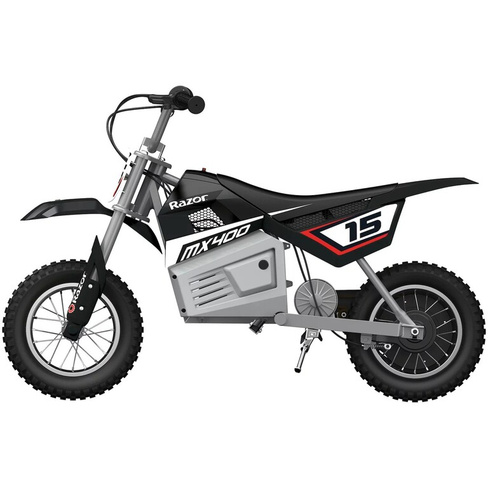 Razor MX400 Dirt Rocket 24V Электрический игрушечный мотоцикл для мотокросса, мотоцикл для бездорожья, черный Razor