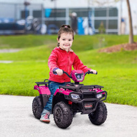 [T] Детский квадроцикл Aosom, 12 В, с батарейным питанием, портом AUX и USB, детский 4-колесный автомобиль с прочным изн